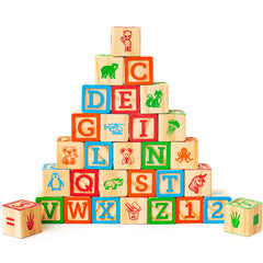Oaktown Supply durable wooden blocks offer long-lasting fun for toddlers ages 1-3