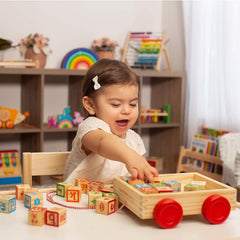 Oaktown Supply blocks measure 1.2 inches, designed for small hands to stack and balance