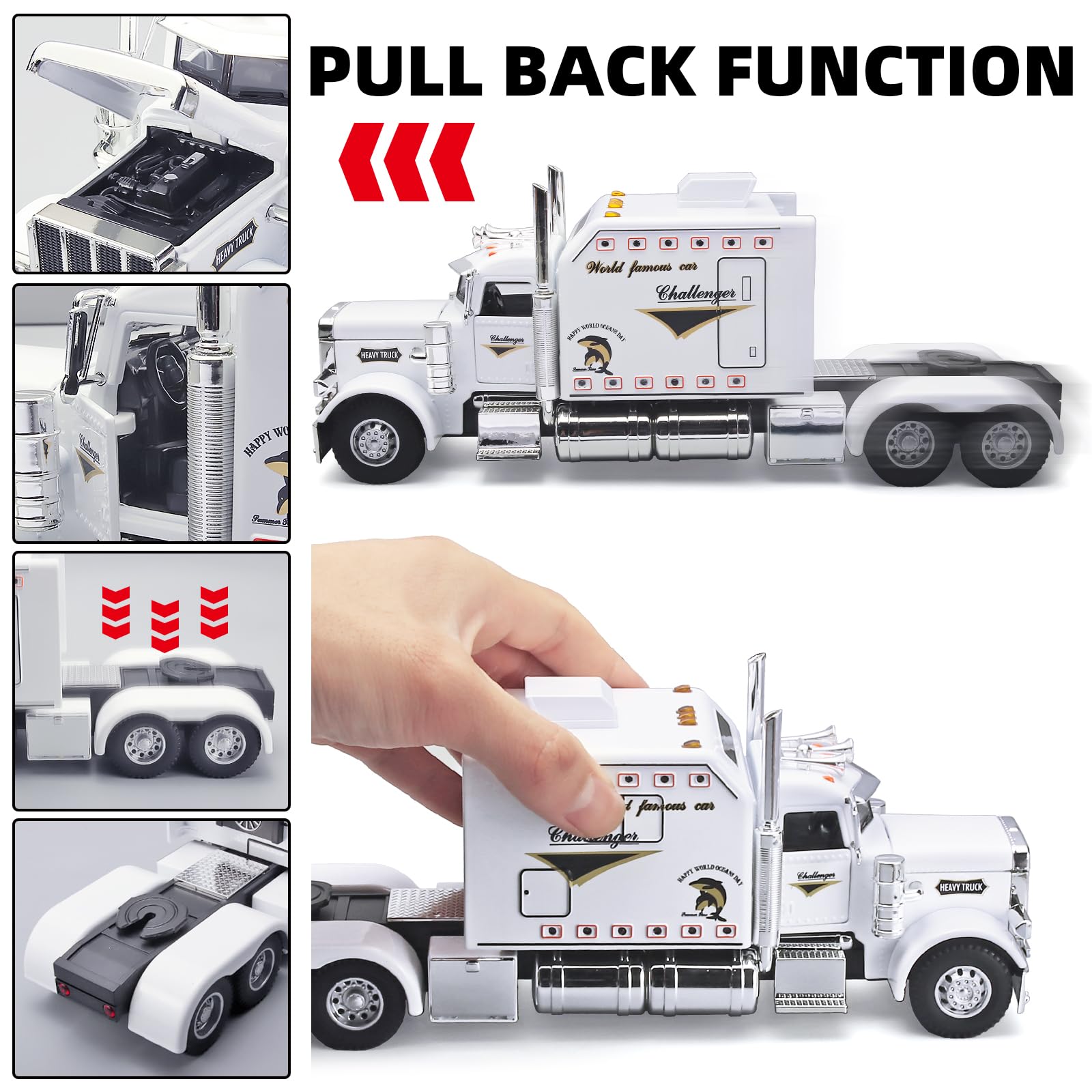 OANMYJJO tow-ready truck toy makes a thoughtful gift for kids 4-7.