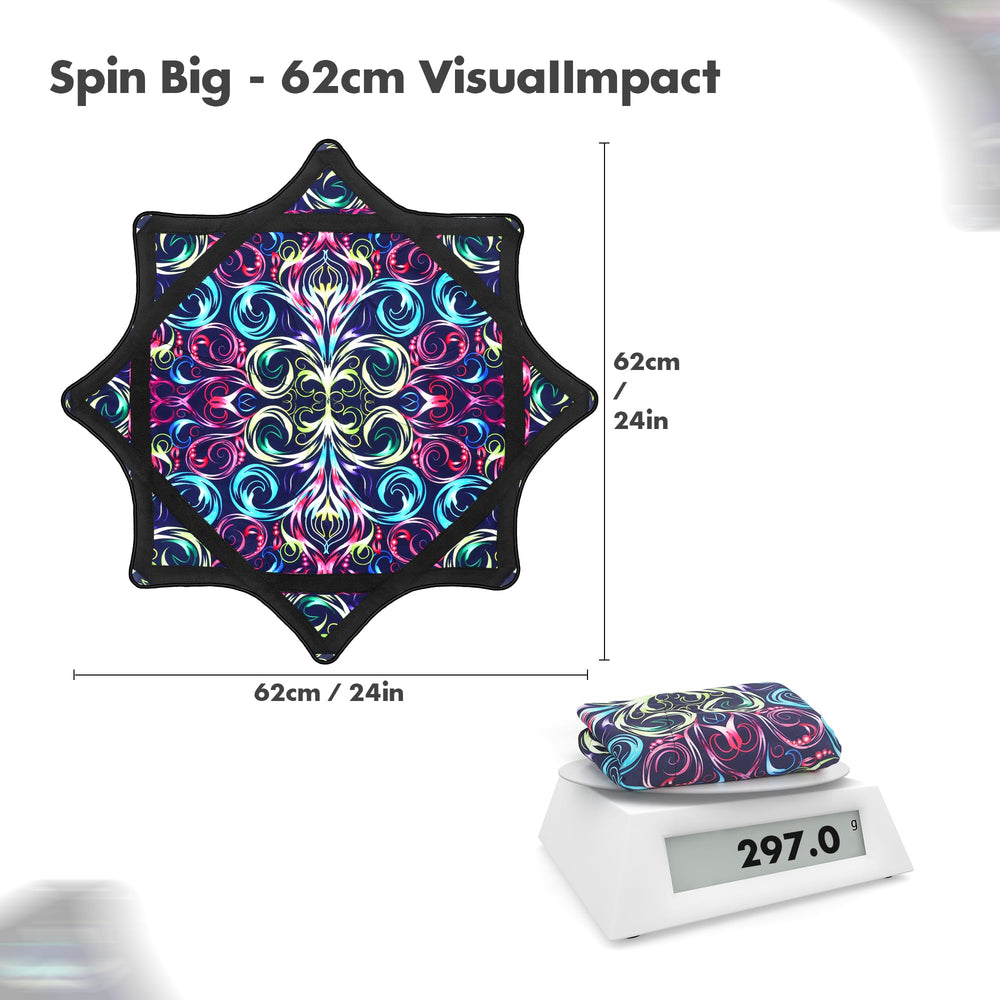 Oazoxcx Flow Star paisley pattern beginner-friendly prop for demos.