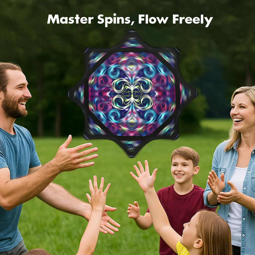 Oazoxcx Flow Star paisley arcs glow in sun and stage lighting.