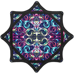 Oazoxcx Flow Star paisley pattern twirling for rhythm practice.