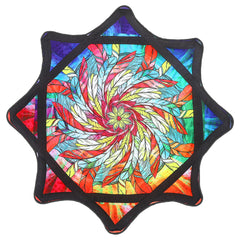 oazoxcx Flow Star Plume 24-4-inch in action for flow art performances
