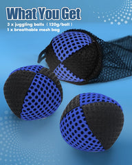 oazoxcx juggling balls sturdy seams ensure reliable practice sessions.