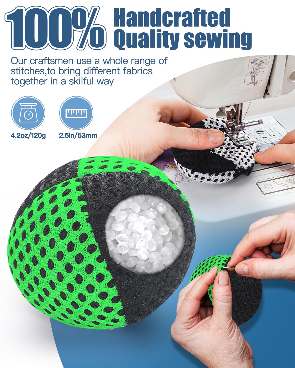 Oazoxcx juggling ball weighs 4.2 oz for controlled throws