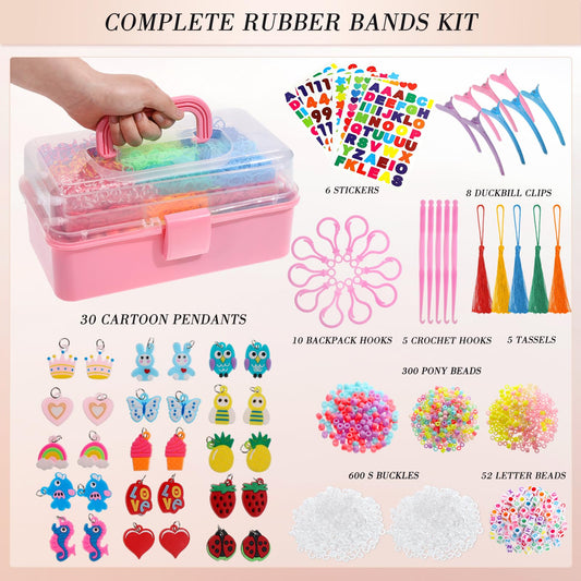 obeoby colorful rubber bands in vibrant hues ideal for bracelets and crafts