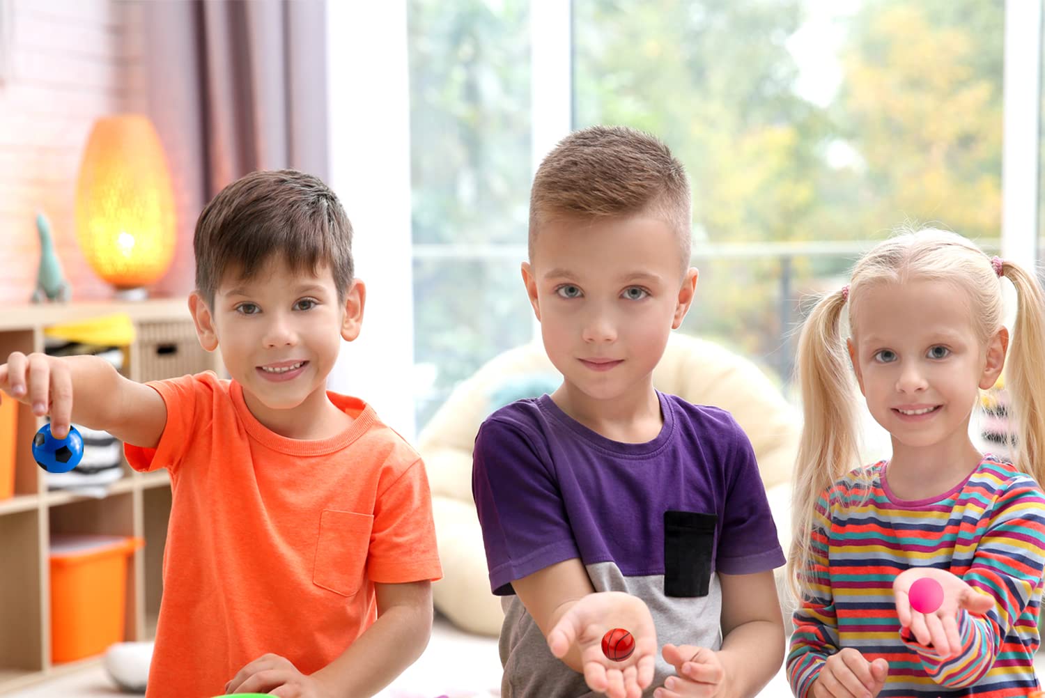 OBTANIM education color pattern balls for color recognition play