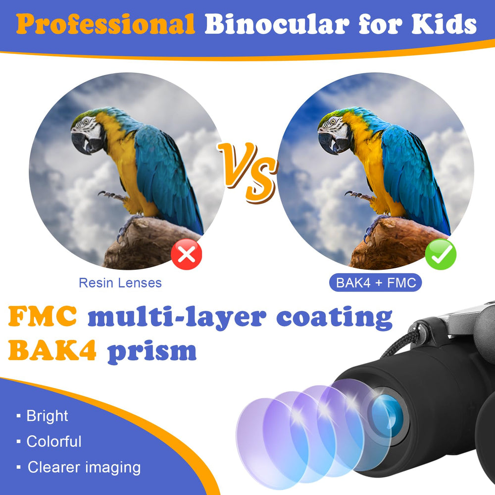 OBUBY bak-4 FMC prism delivers crisp, colorful images for nature watching.