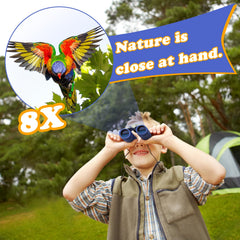 OBUBY binoculars 8x21 folded-compact shown for portable travel and quick setup.