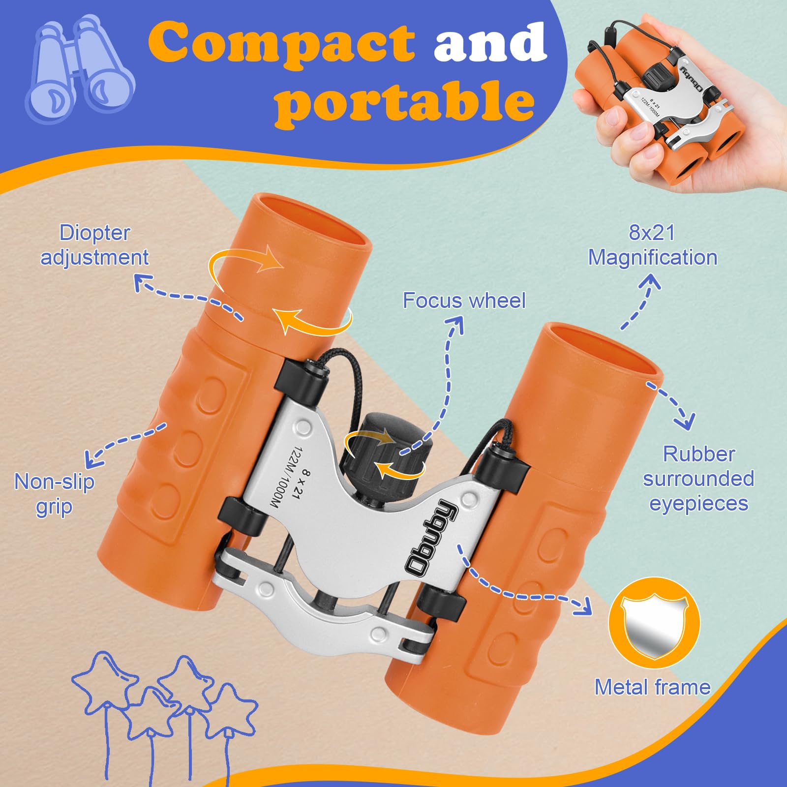 Shockproof construction and rubber armor support outdoor adventures and casual drops.