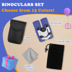 Travel-ready OBUBY binoculars fit backpack pockets for camping trips.