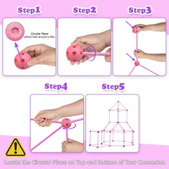 OBUBY durable plastic construction parts ensure quick setup and stability.