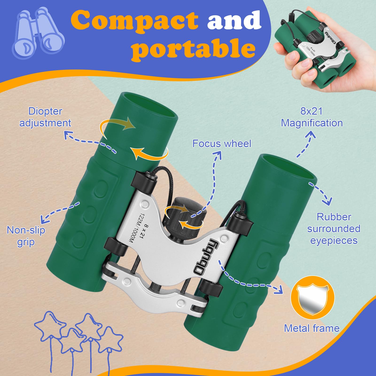 OBUBY ergonomic grip helps kids focus during family outings.