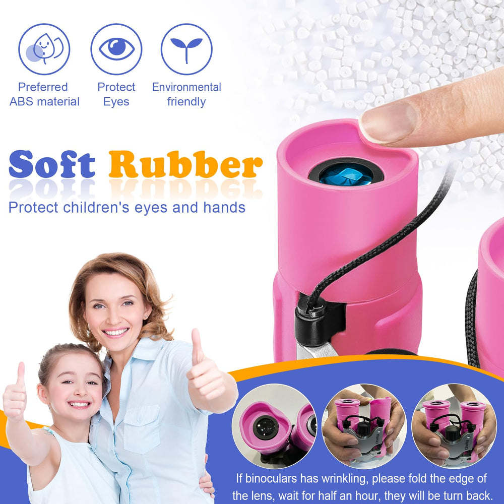 Obuby Real Binoculars for Kids feature a shockproof rubber exterior for durable learning.