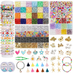 OCARDI girls bracelet kit with colorful beads ready for crafting sessions