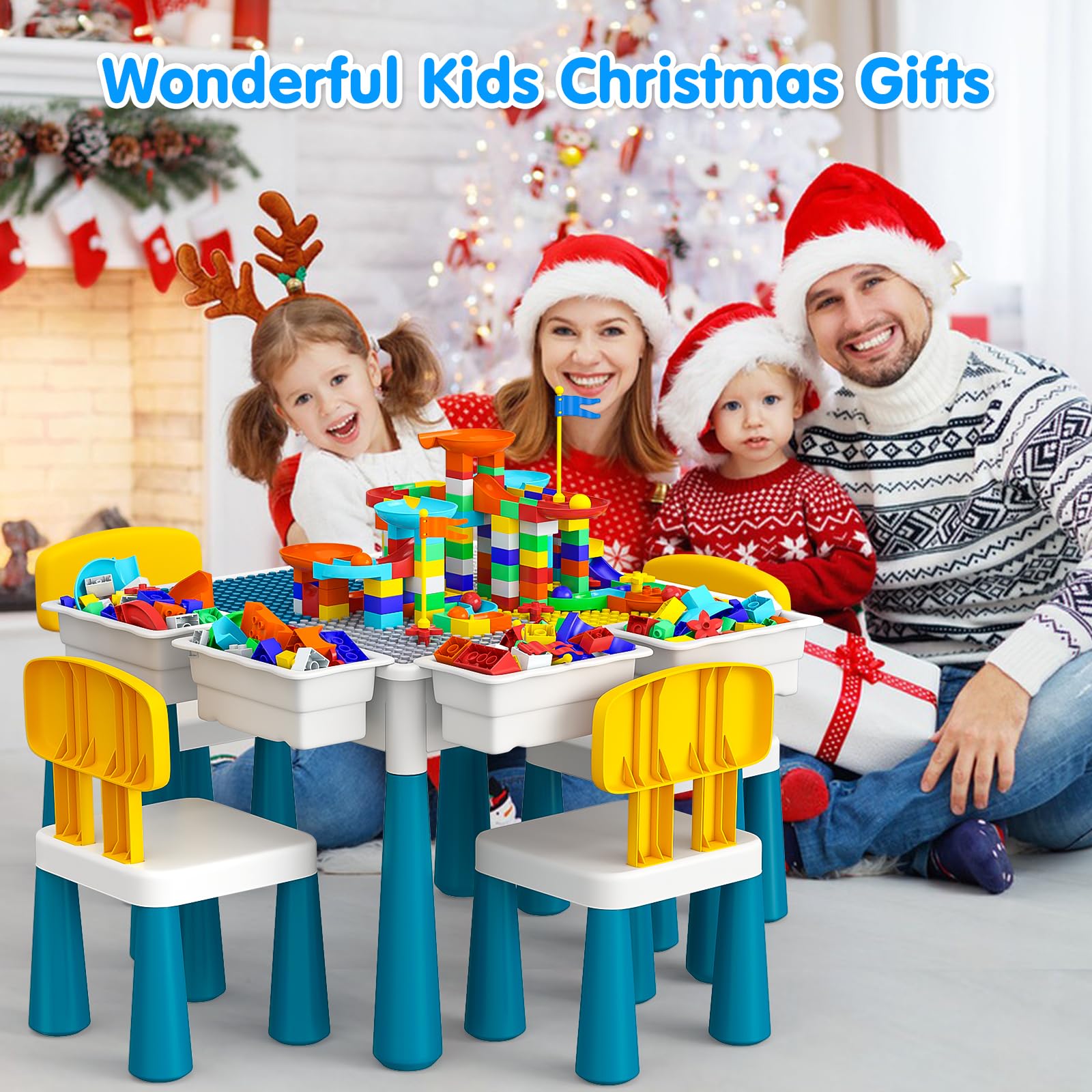 OCATO 152pc marble-run blocks promote creative construction and STEM exploration