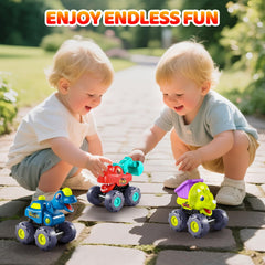 OCATO Dinosaur Monster Trucks Gift-ready packaging suitable for birthdays and holidays.