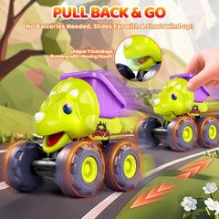 OCATO Dinosaur Monster Trucks Plesiosaur move fosters independent, screen-free play sessions.