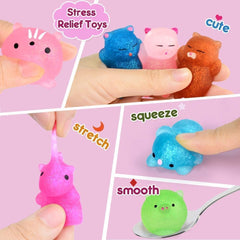 OCATO Mochi Squishys 2nd Gen glitter rabbit for calm, mindful fun.