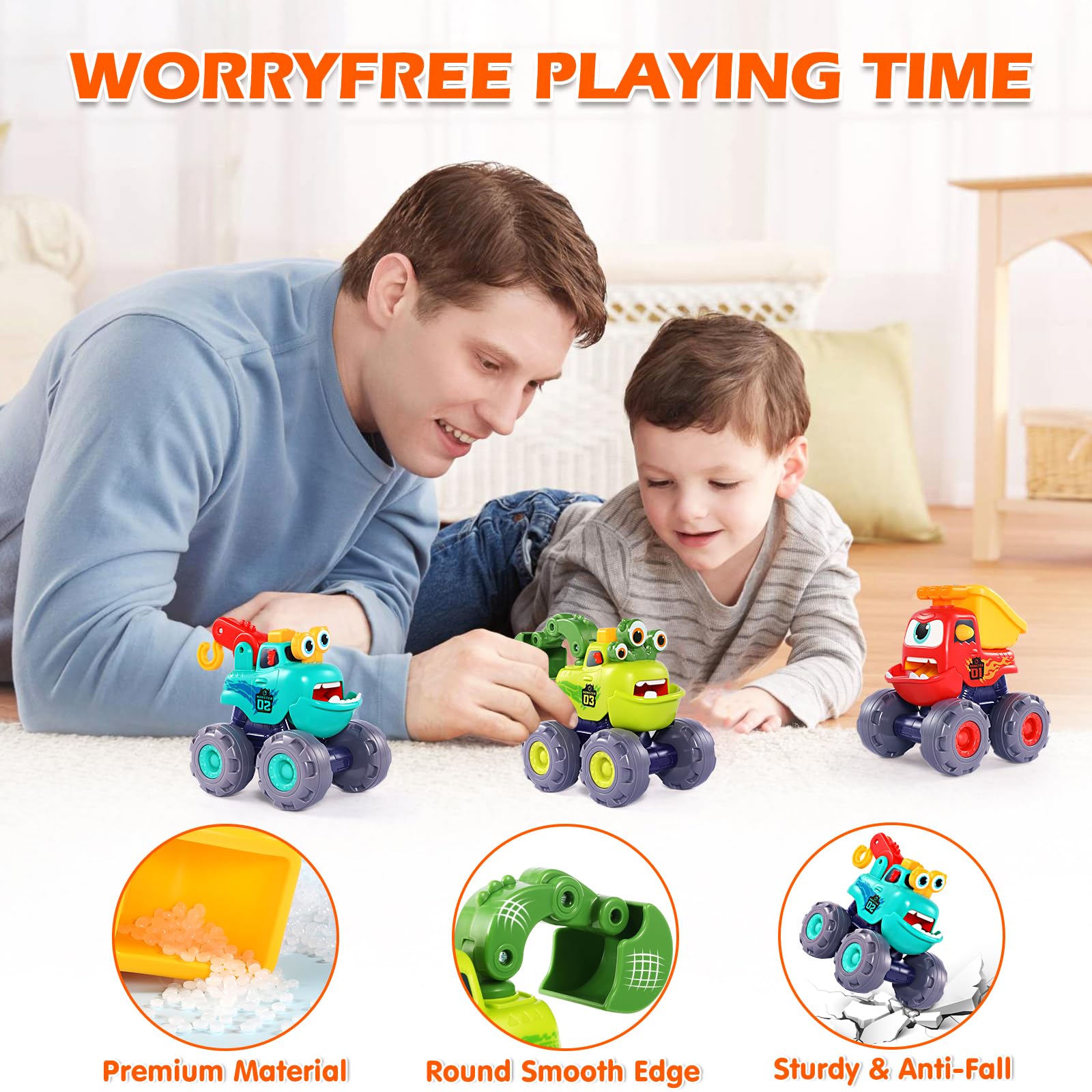 OCATO Monster Truck Bright Colors grab attention and inspire early exploration.