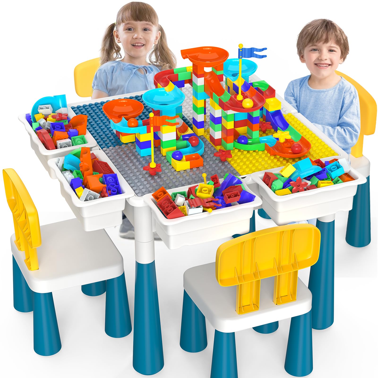 OCATO Toddlers Table and Chair Set, sturdy seating for meals, crafts, and learning.