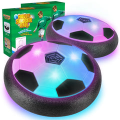 Ocditikl 2 pack hover soccer ball set ready for indoor kickabouts with foam bumper