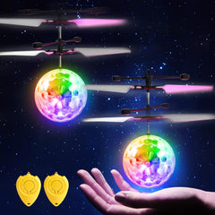 Ocditikl flying orb ball 2-pack hovering together for shared playtime