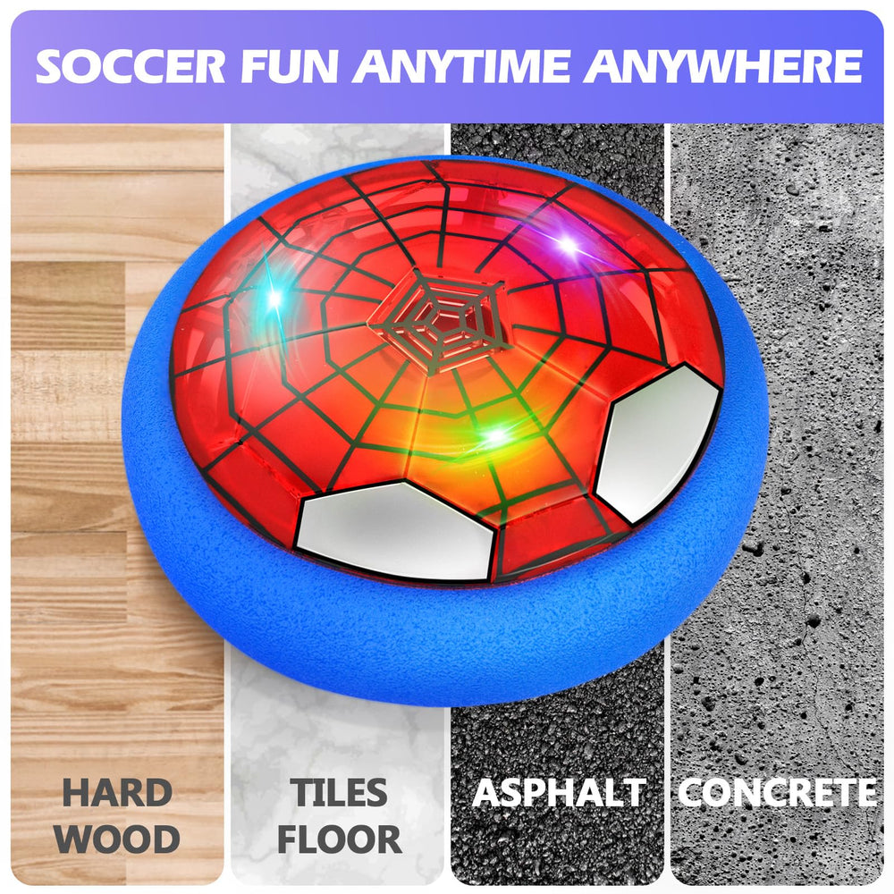 Ocditikl Hover Soccer Ball requires 4xAA batteries (not included) to hover.