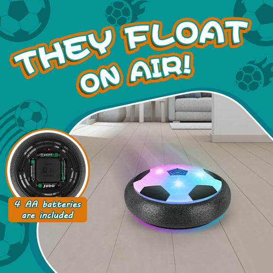 Ocditikl LED hover ball in action with glowing lights for nighttime play