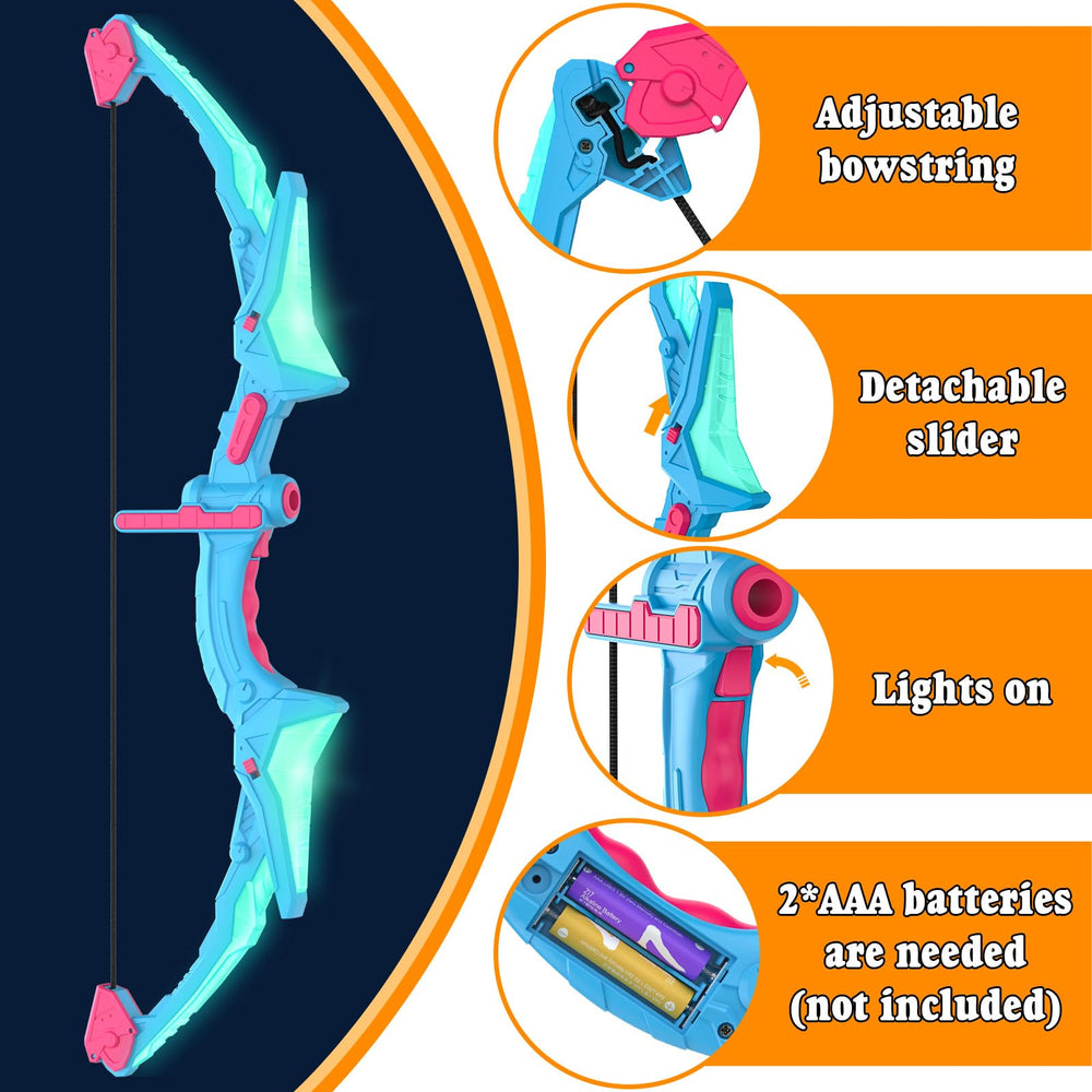 Ocditikl LED light-up bows enhance evening play sessions.