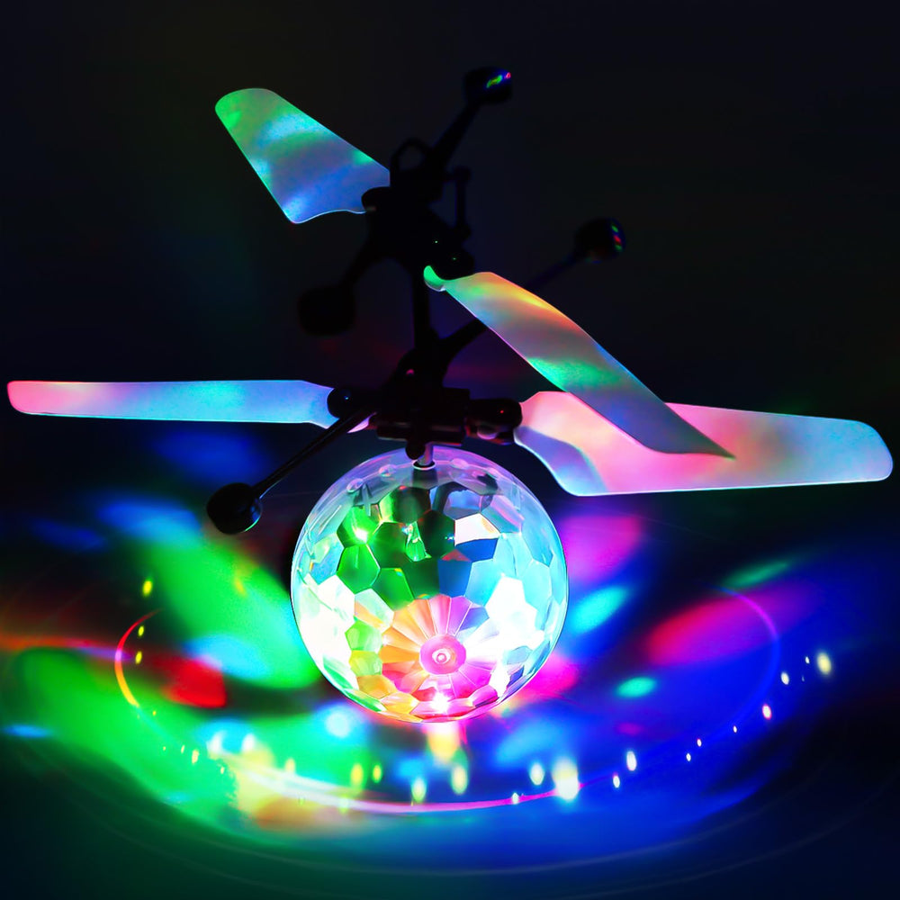 Ocditikl LED glow from the orb lights up a dim room