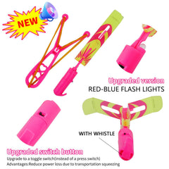OceanWings glow arrow helicopters glowing at dusk for visibility and fun