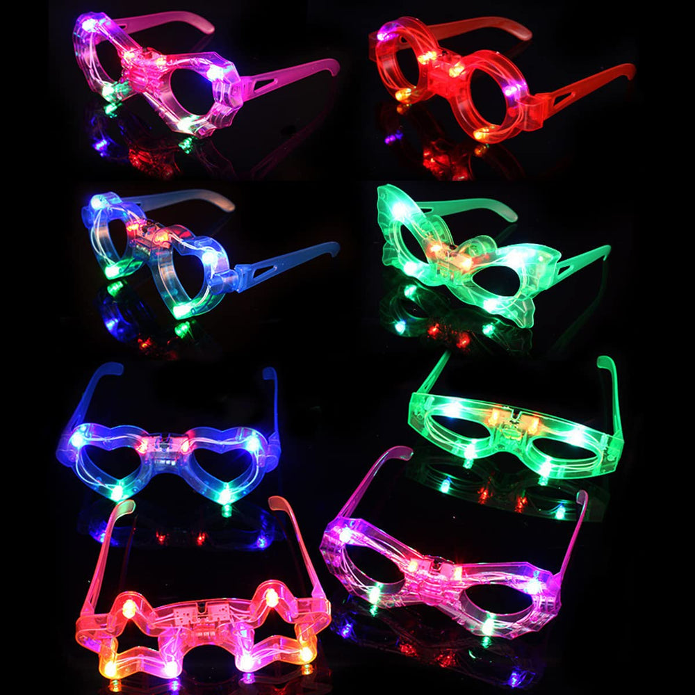 OceanWings LED glasses in star shape add playful flair to any party or costume.