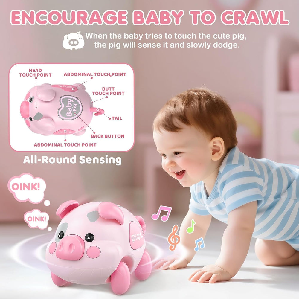 OCHIDO piggy toy five touch sensors triggering sounds and motion