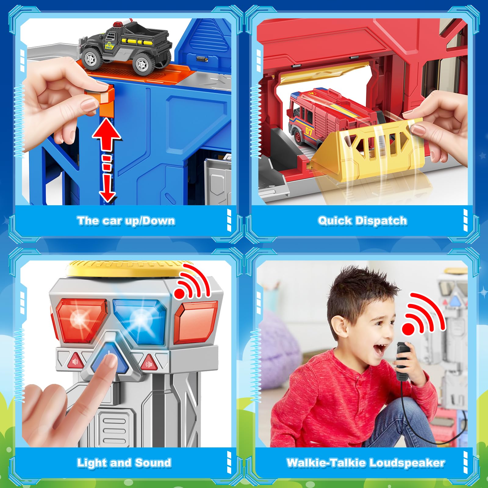 Ochido city action playset fire truck for dramatic emergency scenes