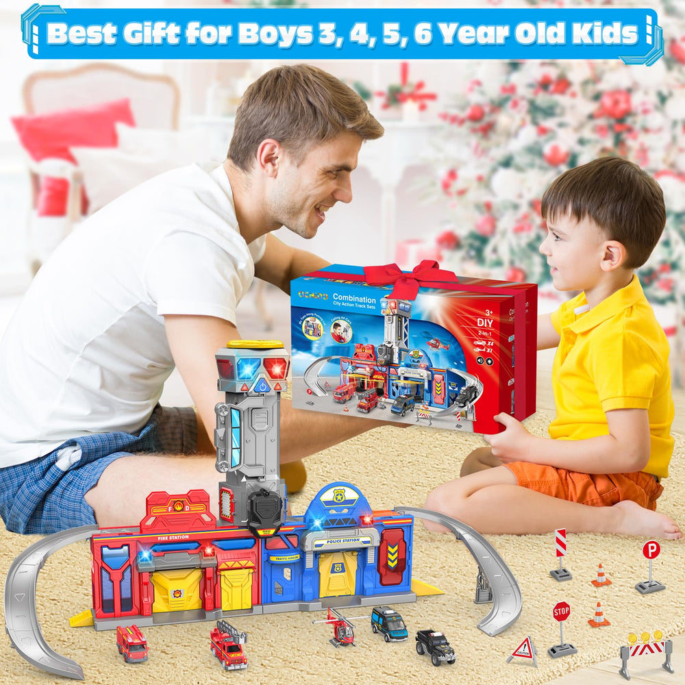 Ochido city action playset portable box folds for easy storage