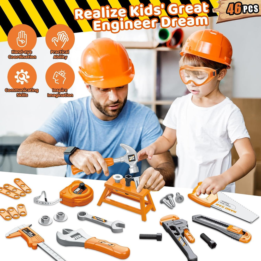 OCHIDO electric drill toy in action for imaginative builds.