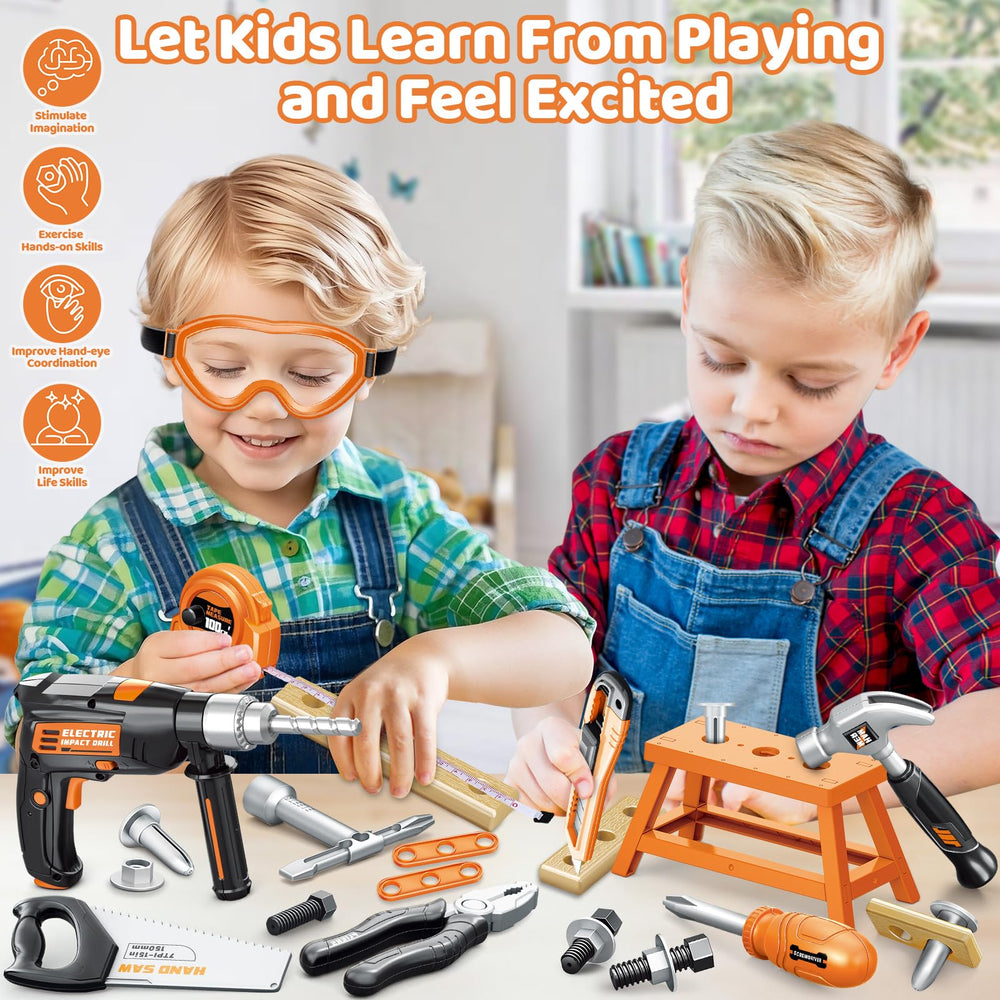 OCHIDO electronic toy drill with lights for realistic pretend play