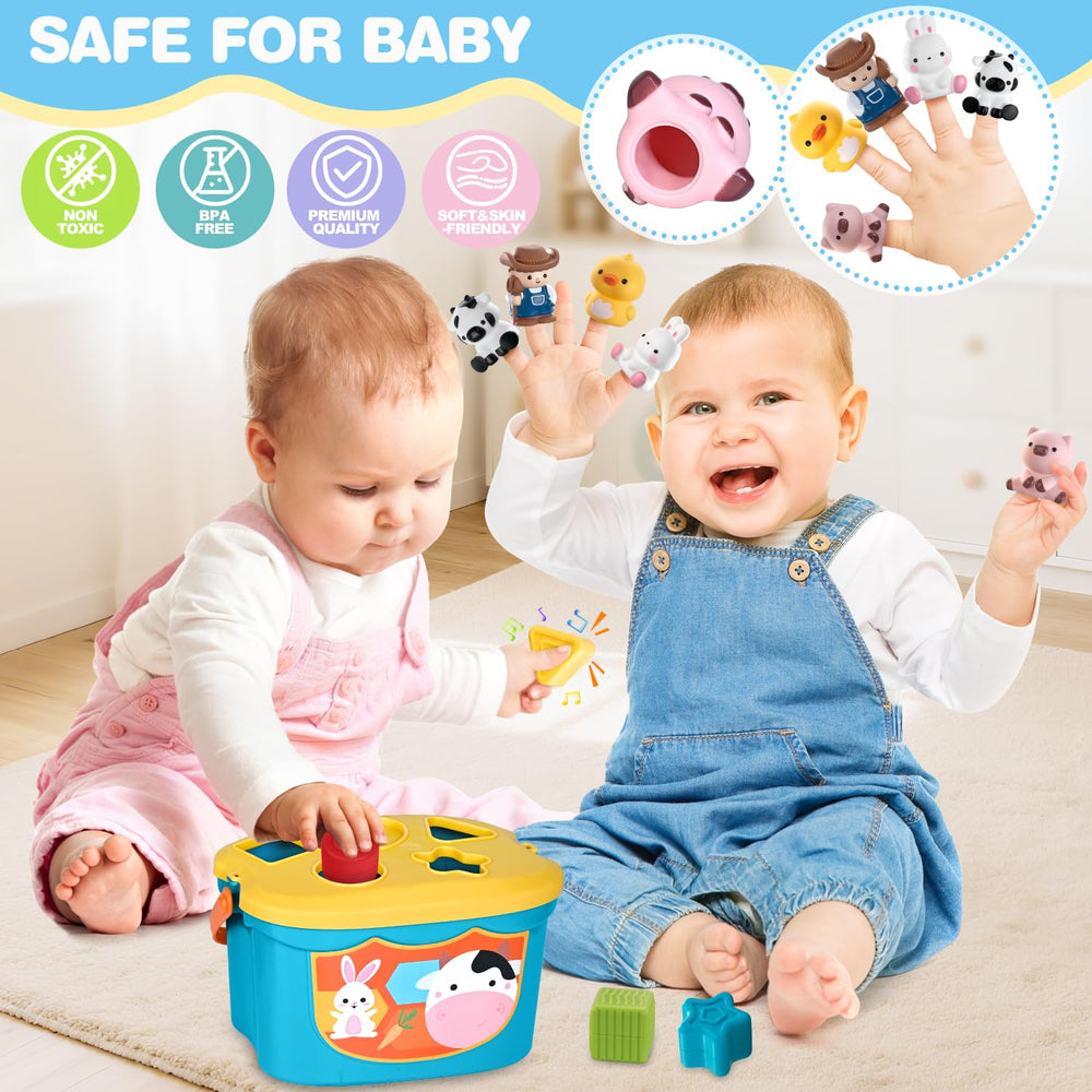 OCHIDO farm animal finger puppets support imaginative play and language practice.