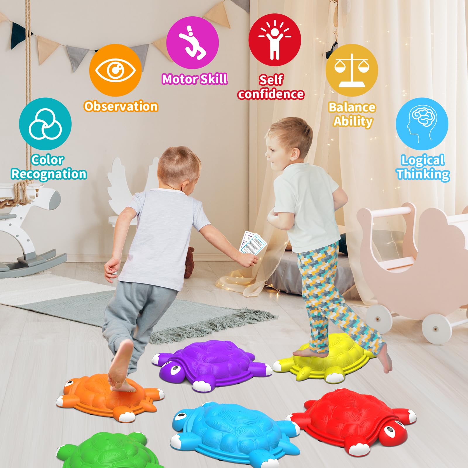 OCHIDO colorful spinner added to obstacle play