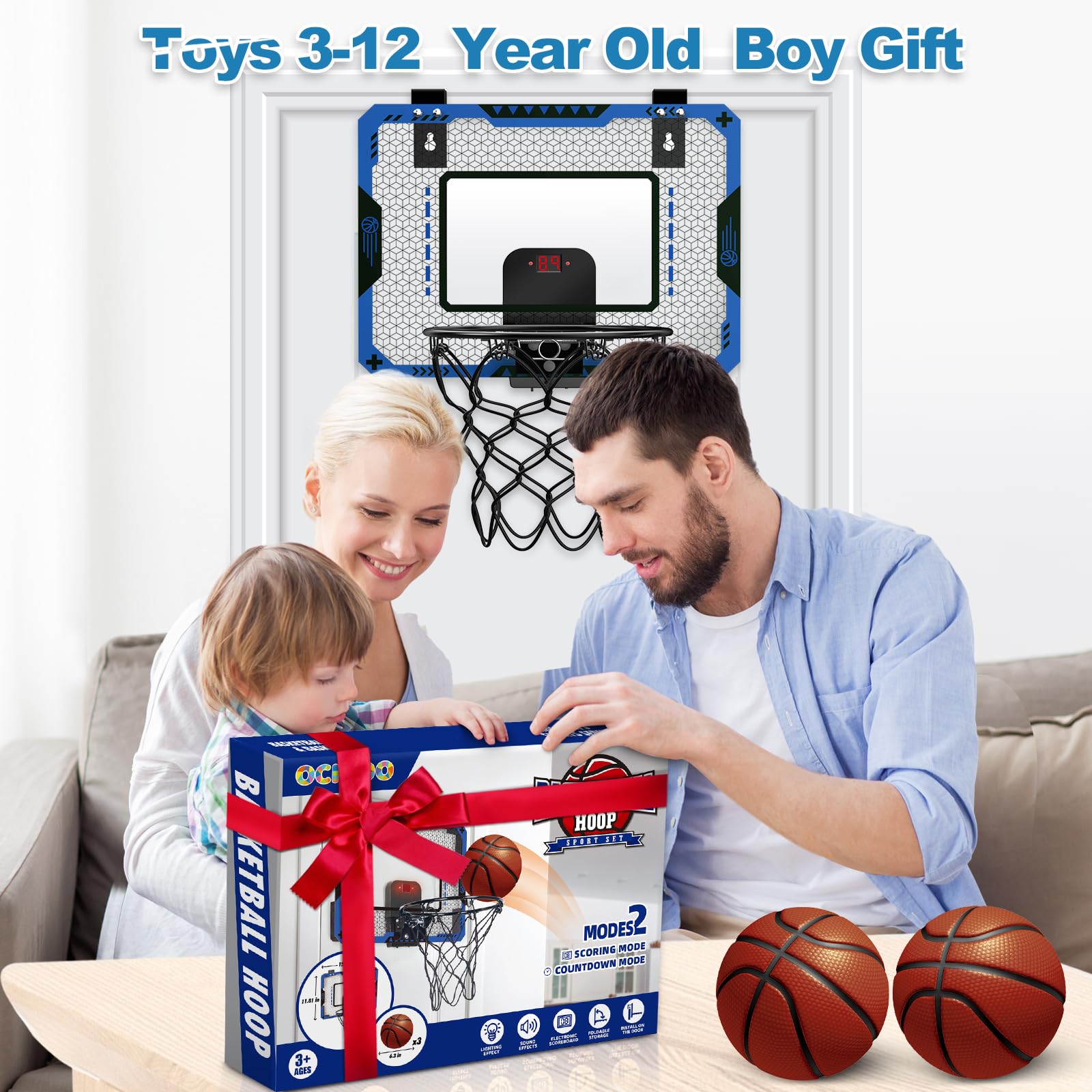 OCHIDO Indoor Basketball Hoop easy assembly with clear instructions