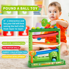 OCHIDO Pound A Ball features a sturdy base with smooth edges for safe play.