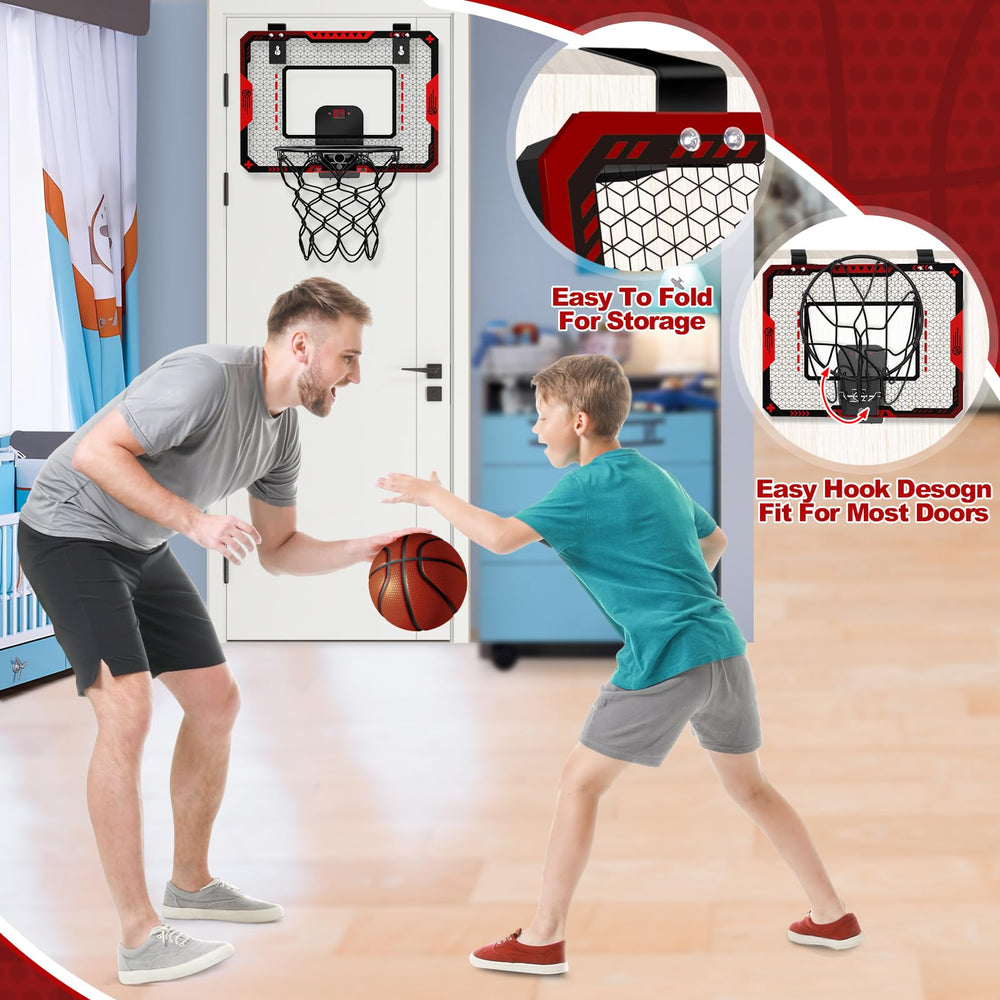 OCHIDO shatterproof backboard with pads reduces vibration and noise during play.