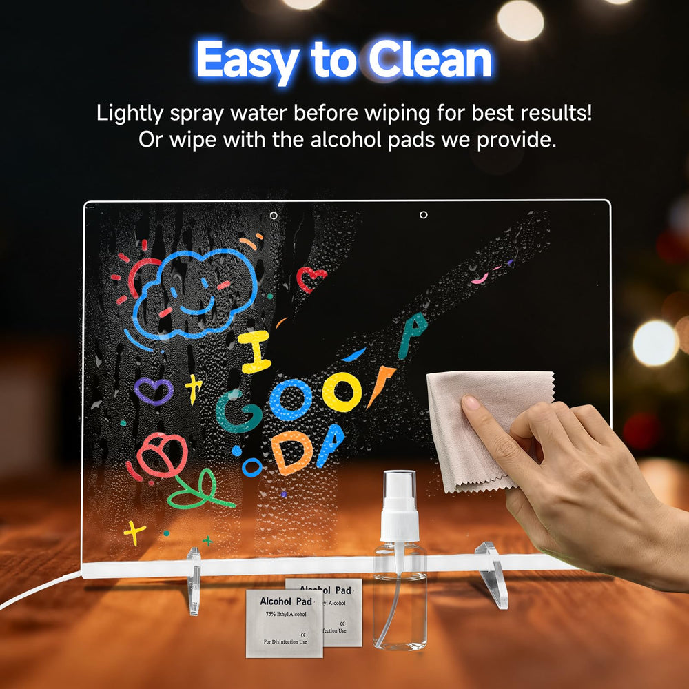Ochomasun Lumiboard hanging kit allows easy wall mounting.