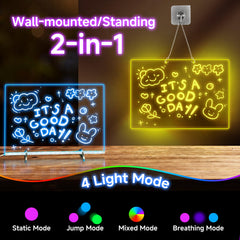 Ochomasun Lumiboard transparent stands provide stable, floating display.