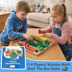 ocpcrn Shut The Box eight dice close-up showing bright colors and tactile feel