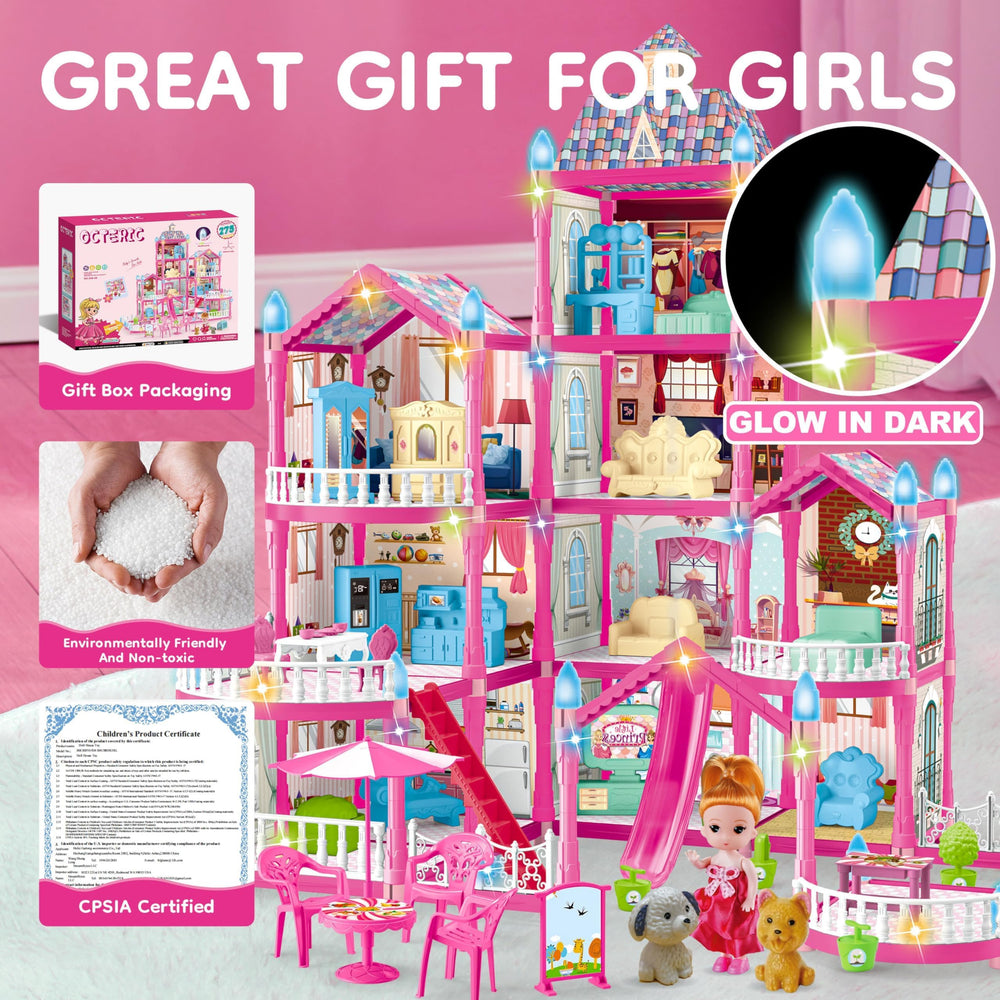 OCTERIC doll house living area enhances interactive family time.