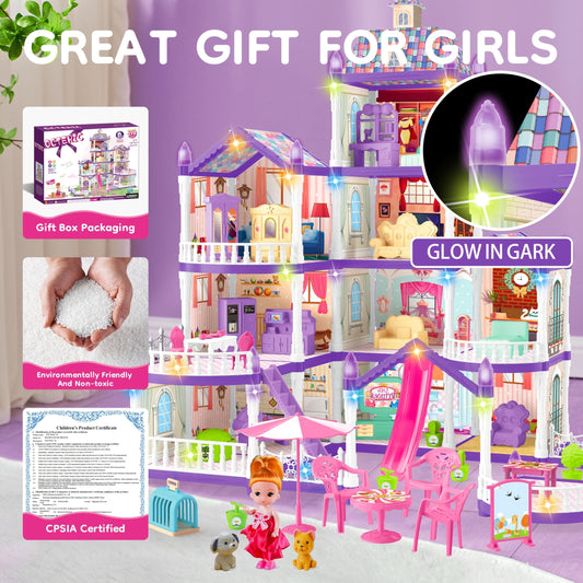 OCTERIC Doll House includes two dolls for storytelling and role-play