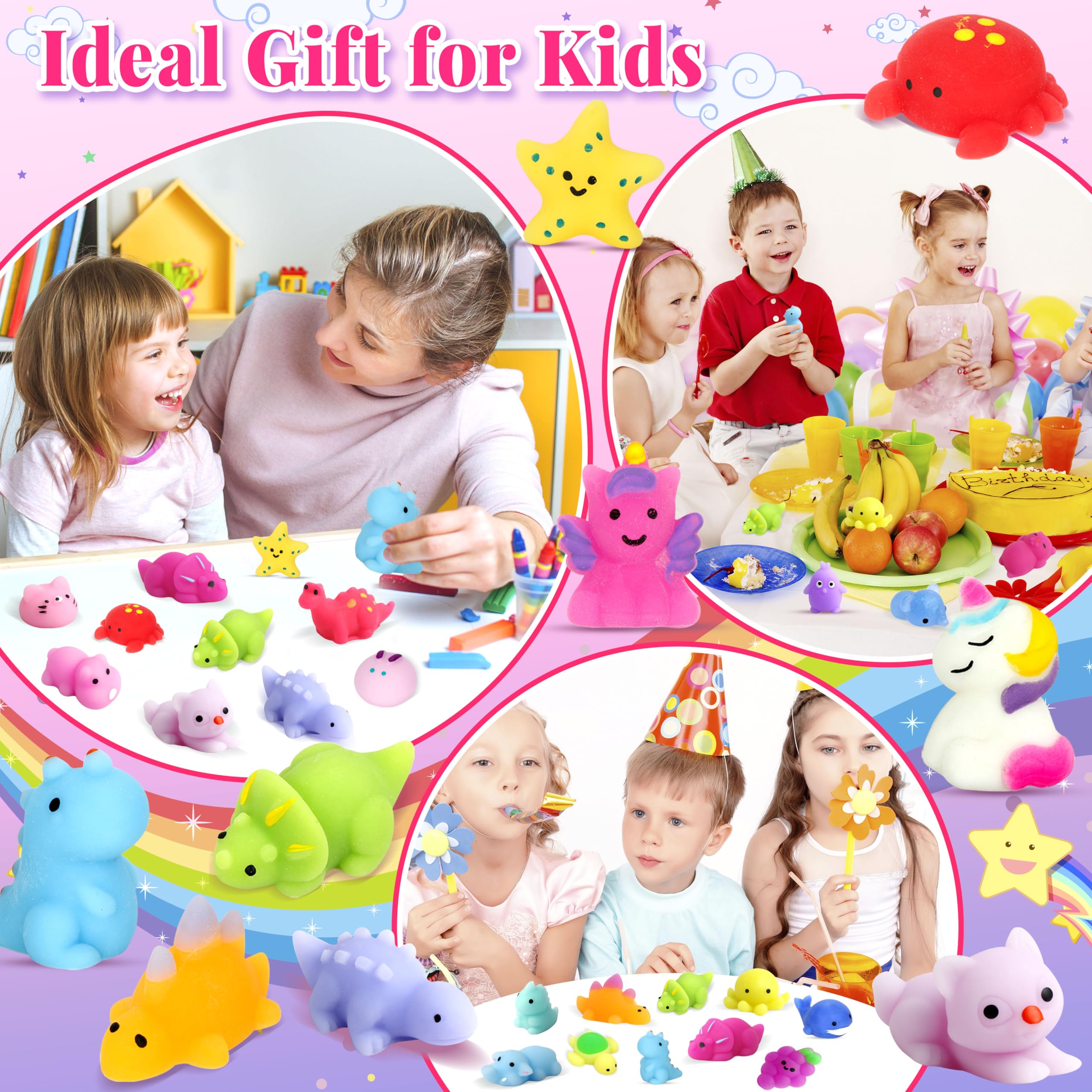OCTERIC Mochi squishy unicorns add cute visuals for desk decor and calm moments