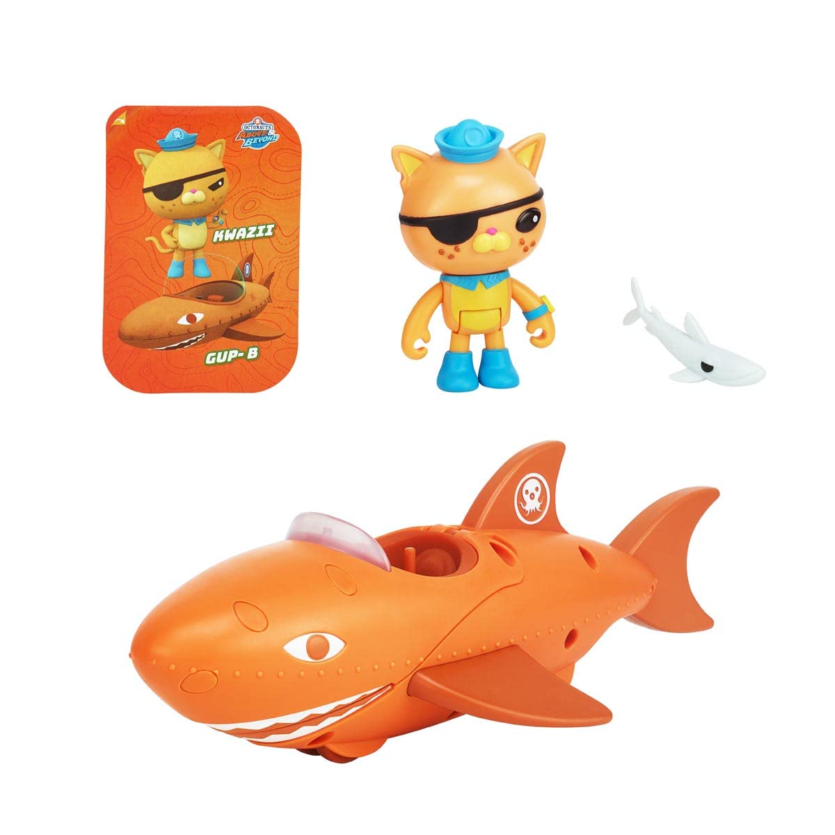 OCTONAUTS Kwazii and Gup-B Adventure Pack: Kwazii figure ready for action on the Gup-B.